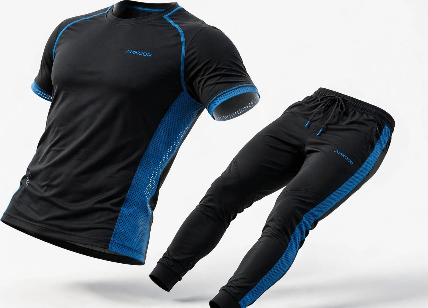 Activewear Set — Black & Electric Blue