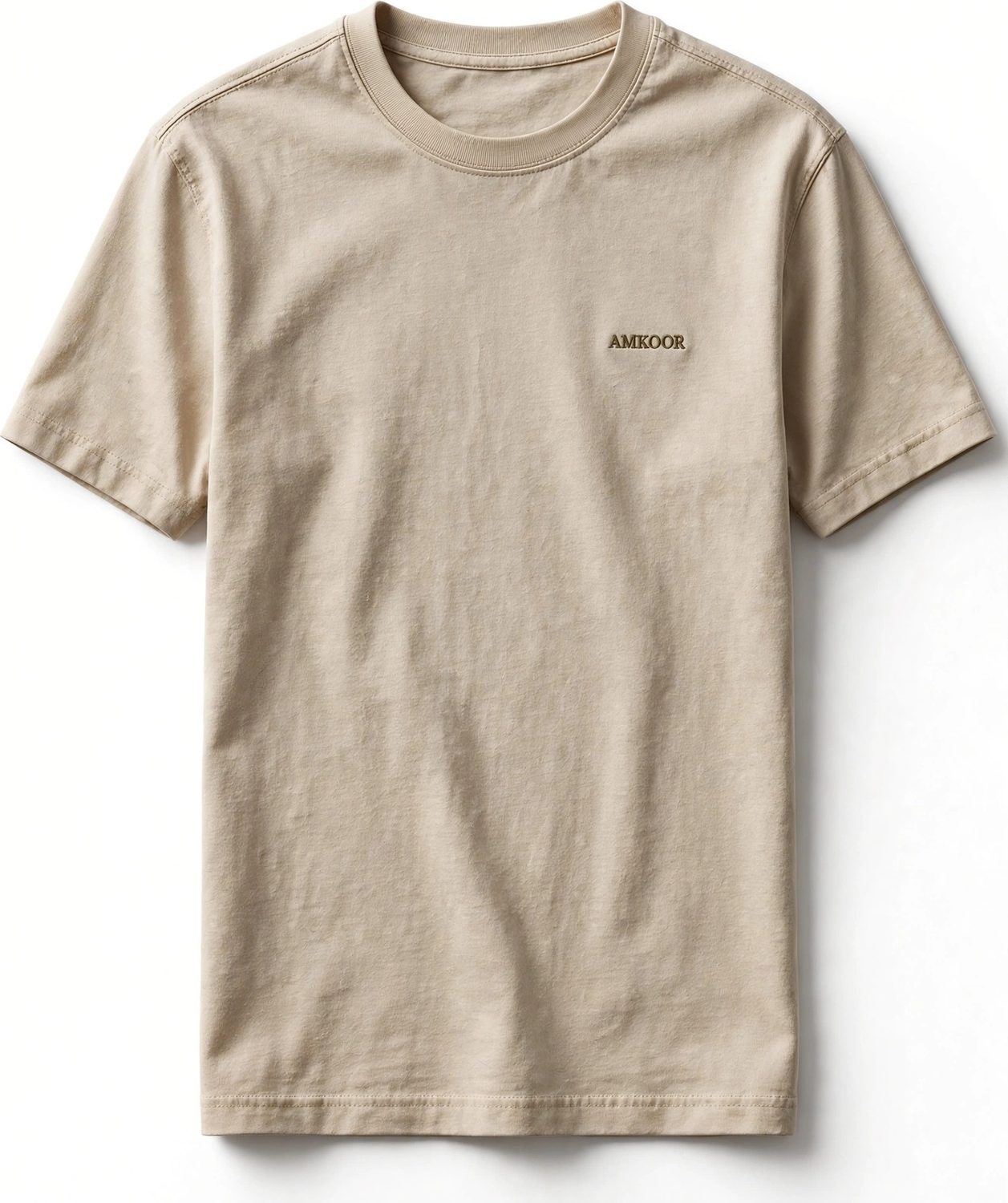 Cotton T-Shirt — Beige