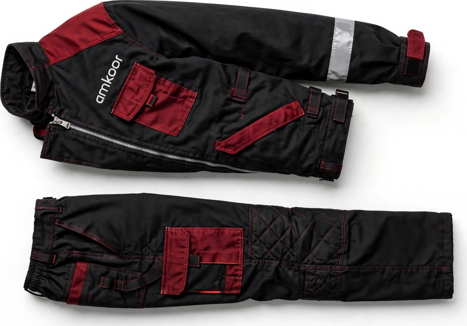 Industrial Workwear — Black & Red